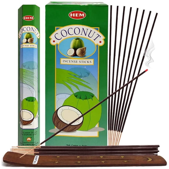 Coconut Incense Sticks And Incense Stick Holder Bundle Insence Insense Hem Incense Sticks