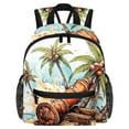 thumbnail image 1 of Coconut Jujube Tree&Eid Cannon Cute Printed Backpack with Adjustable Shoulder Strap, Large Capacity, Lightweight, 1 of 1