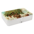 thumbnail image 1 of Coconut Jujube Tree Portable PU Leather Jewelry Box with Removable Compartment, Necklace Holder, Storage Box, and Jewelry Organizer, 1 of 6