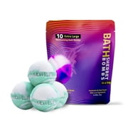 Coconut Lime Verbana Luxury Bath Bombs -Set of 10 - Extra Large - 4.5oz