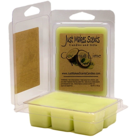 Coconut Lime Verbena 2-Pack Soy Wax Melts -Just Makes Scents Candles & Gifts