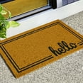 Coconut Mat With Heavy Duty Backing Mat 17.5