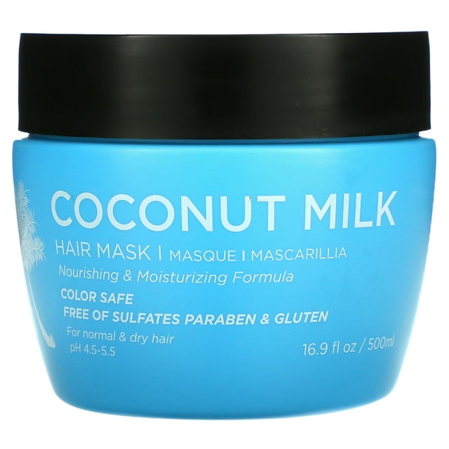 Coconut Milk Hair Mask, 16.9 fl oz (500 ml), Luseta Beauty