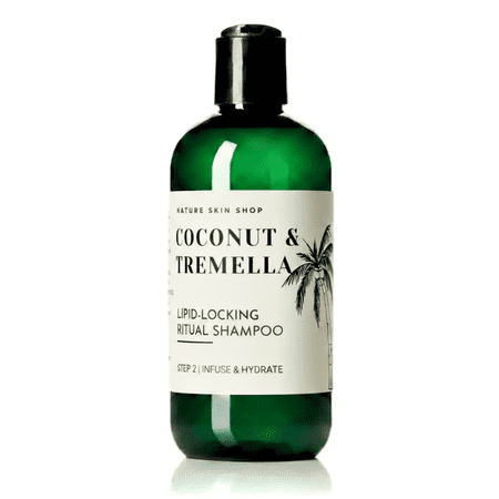 Nature Skin Shop Coconut & Tremella Lipid-Locking Shampoo, 8.5 Ounces - Snow Mushroom Hydrating Ritual for Dry Hair