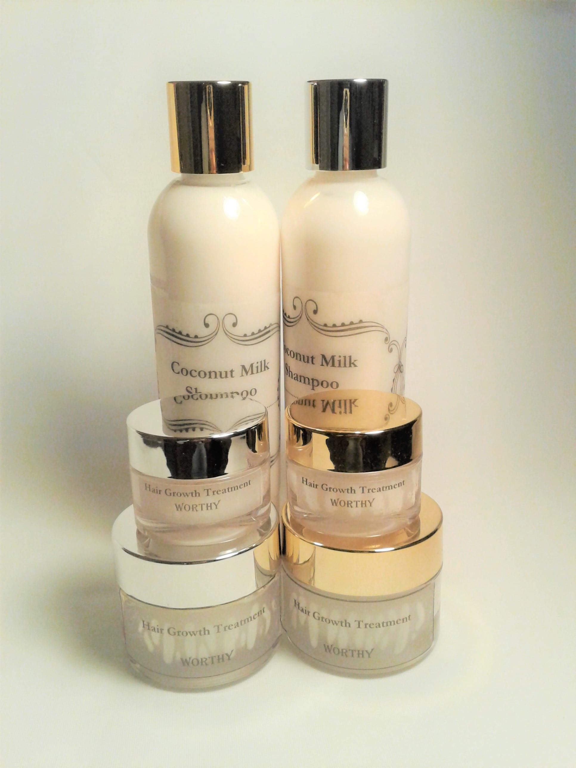 Coconut Milk Shampoo and Hair Growth Treatment Set
