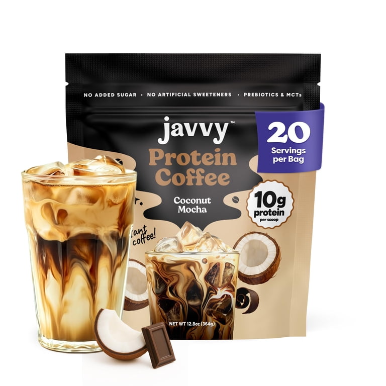 Coconut Mocha Protein Iced Coffee - Premium Whey Protein & Instant