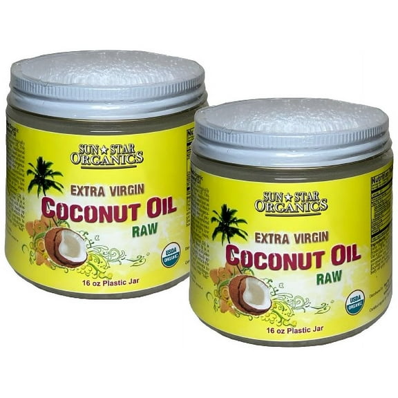 Coconut Oil - 100% USDA Certified Organic - Extra Virgin - 16 oz (2 PACK)