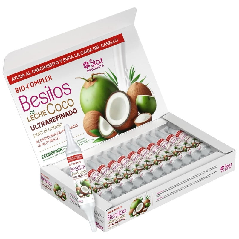 Coconut Oil Capsules 12 Pack – 0.61 oz Each, Deep Moisturizing Hair Treatment for Repair, Hydration, and Strengthening