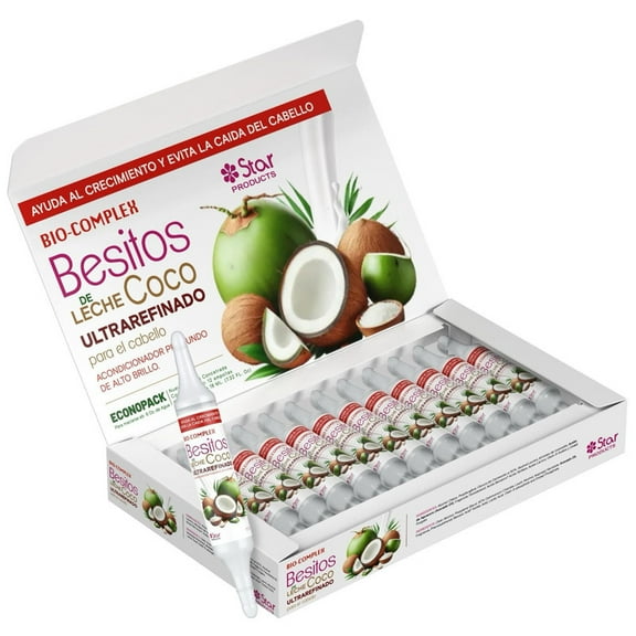 Coconut Oil Capsules 12 Pack 0.61 oz Each, Deep Moisturizing Hair Treatment for Repair, Hydration, and Strengthening