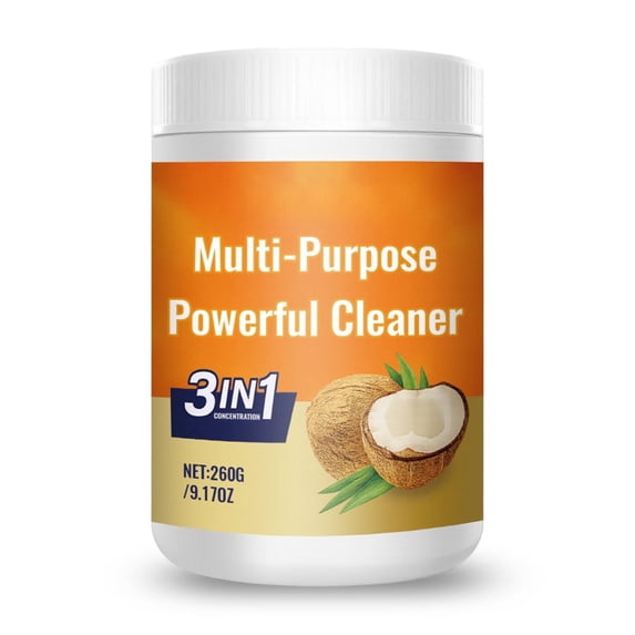 Coconut Oil Cleaning Paste, Multi-Purpose Stain Remover For Kitchen & Home, Natural Ingredient, 100Ml Jar