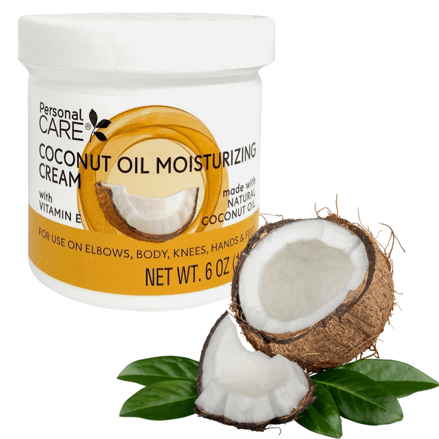 Coconut Oil Moisturizing Cream with Vitamin E , 6 oz. Tubs 2 Pack