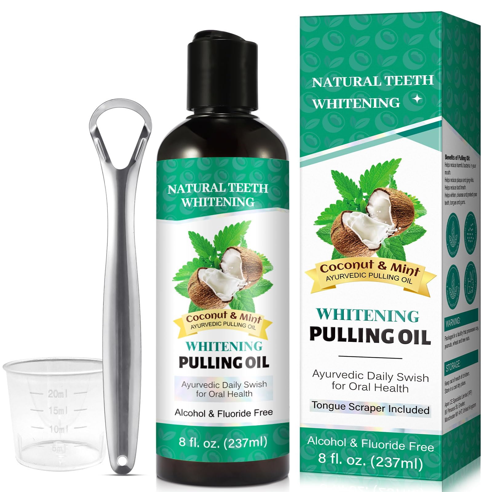 Coconut Oil Pulling for MMF7 Teeth (8 fl.oz) Pulling Oil