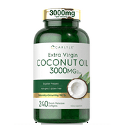 كبسولات زيت جوز الهند | 3000 مجم | 240 Count | بواسطة Carlyle