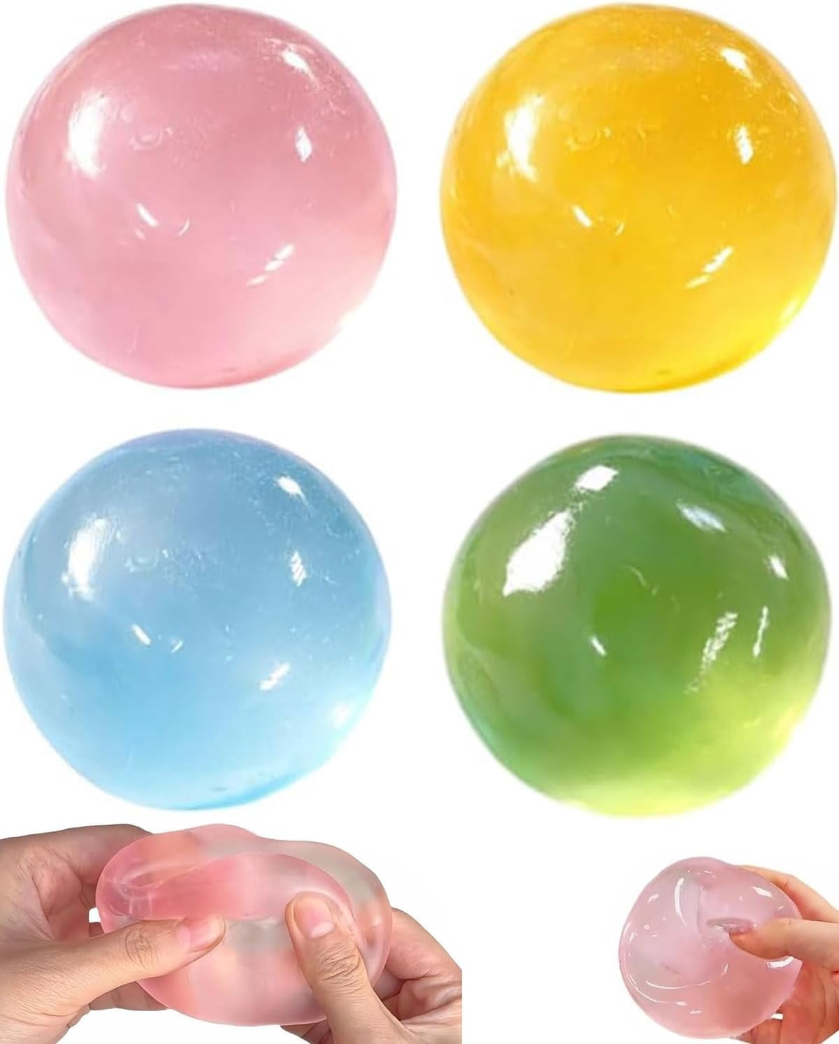 Coconut Oil Squishy - 2026 New Coconut Oil Stress Ball, Slow Rising Squishy, Portable Odorless, Non-Sticky, Easy to Clean, Improving Focus, Or Easing Tension During Study, Work, Or Relaxation