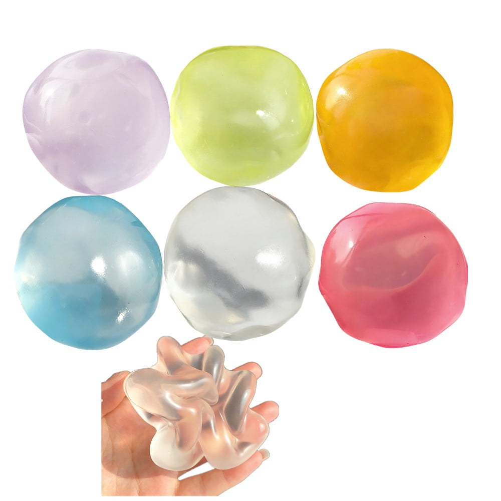 Coconut Oil Squishy - Coconut Oil Stress Ball,Realistic Clear Squeeze Fidget Toys Jelly Relief Texture Coconut Oil Squishies for Adult
