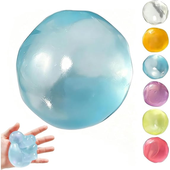 Coconut Oil Squishy Stress Ball, Slow Rising Squeeze Sensory Fidget Toy for Kids & Adults, Soft Oil Ball for Anxiety Relief, Party Favors & Birthday Gift