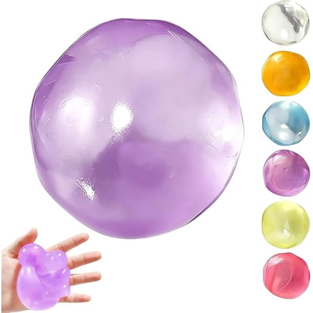 Coconut Oil Squishy Stress Ball, Slow Rising Squeeze Sensory Fidget Toy for Kids & Adults, Soft Oil Ball for Anxiety Relief, Party Favors & Birthday Gift