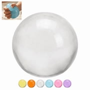 Coconut Oil Stress Ball, 2.4 Inch Speks Stress Ball, Non-Sticky Slow Rising Squeeze Balls, Easy Clean Stress Relief for Work and FocusWhite