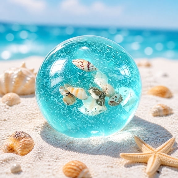 Coconut Oil Sugar Ball Squish, Soft Ocean Shell Squish Stress Ball for Stress Relief, Crunchy Tactile Squeeze Ball for Desk, Office and Home Use