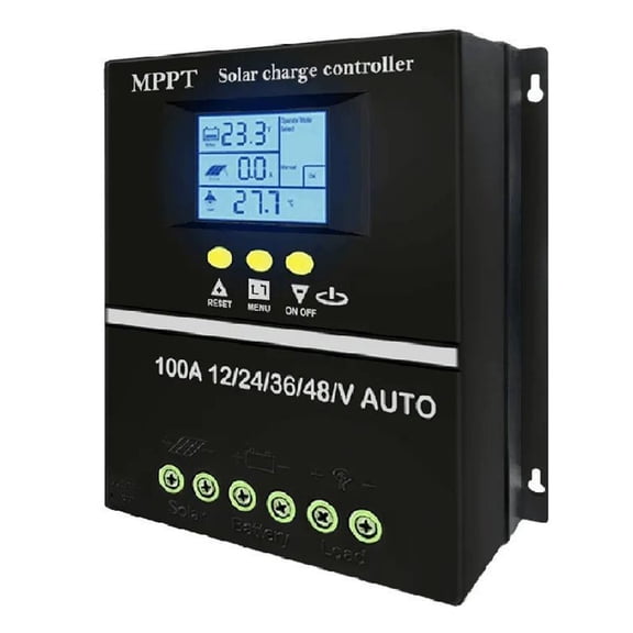 Coconut Ok 100A Mppt Solar Charge Controller 12V/24V/36V/48V Lcd Display Battery Regulator,60A