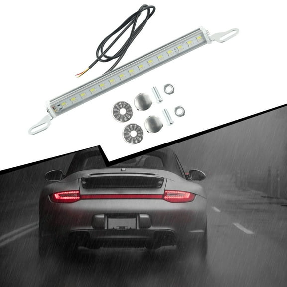 Coconut Ok 12V Car Backup Light Bar Dual Led Light License Plate Lamp Strip Brake Light Rear Reverse Lamp Led Car License Plate Light Bar