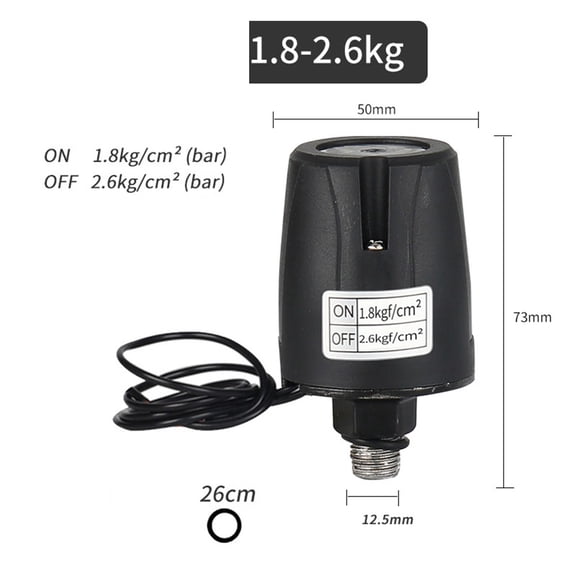 Coconut Ok 1Pcs Automatic Water Pump Pressure Switch Controller Double Contact Ac220V,1/4 1.8-2.6kg