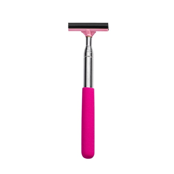 Coconut Ok 1Pcs Car Rearview Mirror Wiper Stainless Steel Telescopic Scraper Glass Defogging Wiping Cleaning Car Mounted Water Scraper,Pink