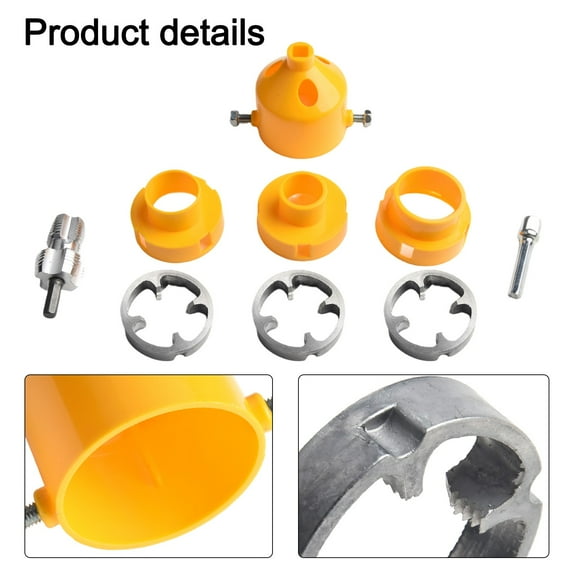Coconut Ok 1Set Pvc Pipe Threader Kit 4-Point 6-Point Water Pipe internal Thread Opener Pipe Threader Pipe Round Die Electric Hole Open