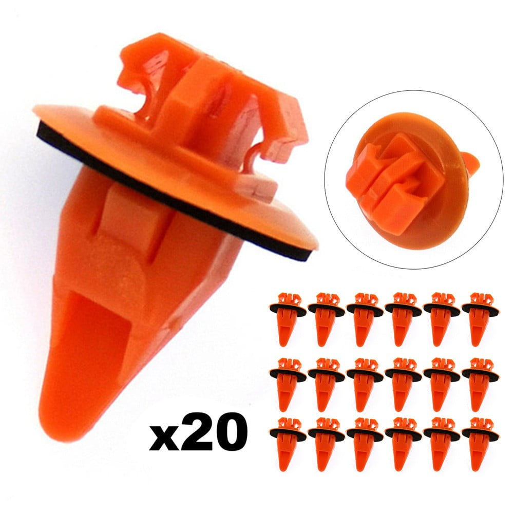 Coconut Ok 20Pcs/Set for Toyota Prado Side Moulding Wheel Arch Flare Plastic Protection Door Trim Clips Auto interior Accessories