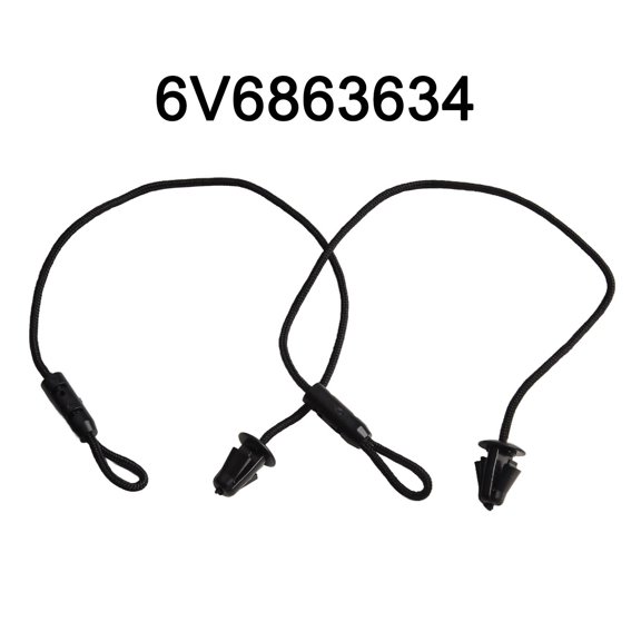 Coconut Ok 2Pcs Car Parcel Shelf String Set for Skoda for Fabia 2014-2021 6V6863634 Replacement Accessories Black