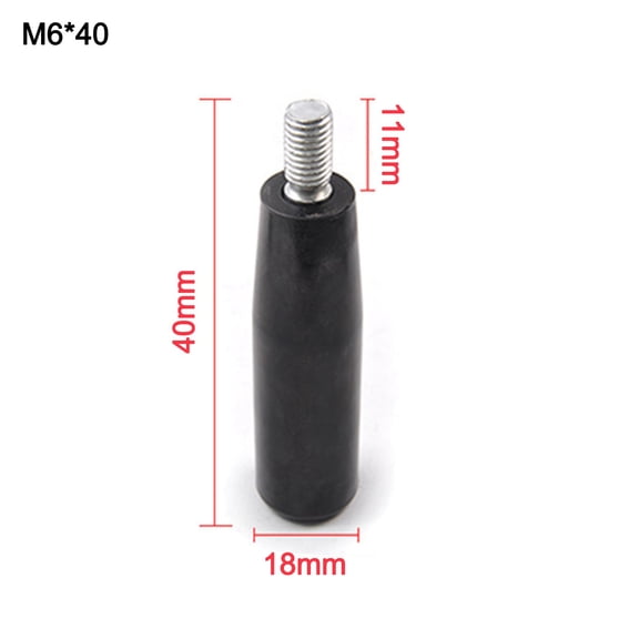 Coconut Ok 2Pcs Revolving Handwheel Machine Handle Male Threaded Stem for Milling Machinery,M6*40