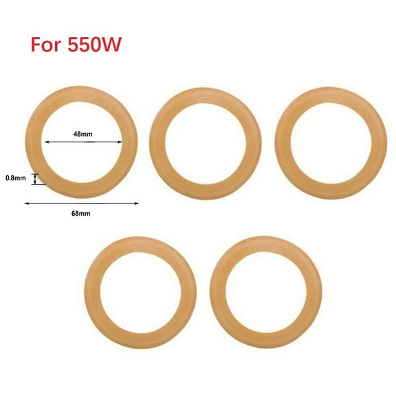 Coconut Ok 5Pcs Air Compressor Pump Piston Ring Rubber Rings for 550W/1100W/1500W Oil-Free Silent Air Compressor Spare Parts,550W