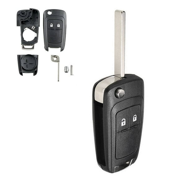 Coconut Ok Car Key Shell Key Black Remote Case Shell Fob for Chevrolet for Cruze 10-13 Orlando Key Case 2Button Plastic Copper Replacement