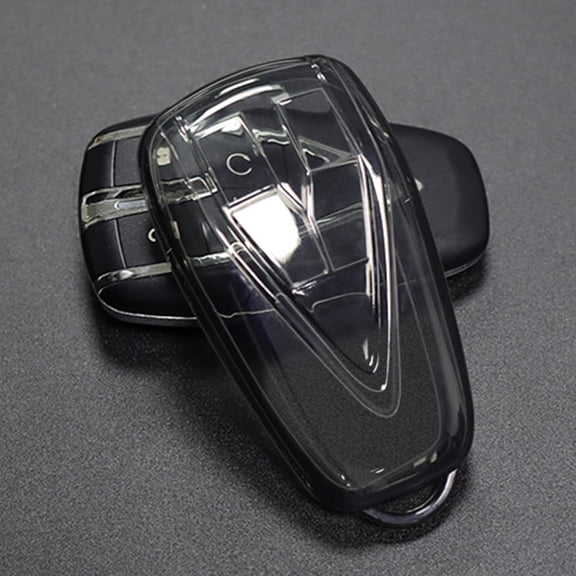 Coconut Ok Car Transparent Key Case Cover Tpu Key Shell interior Protector for Changan Unit Unik Cs35Plus Cs55 Plus Cs75 Plus Oshan X7,Black