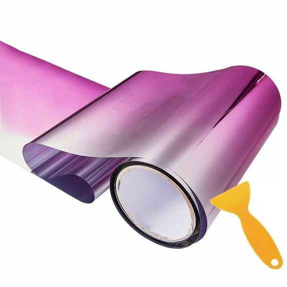 Coconut Ok Car Window Sun Visor Strip Tint Film Front Windshield Protect Shade Blocking Uv Sticker Diy Film Gradient Colorful Car Stickers,Pink