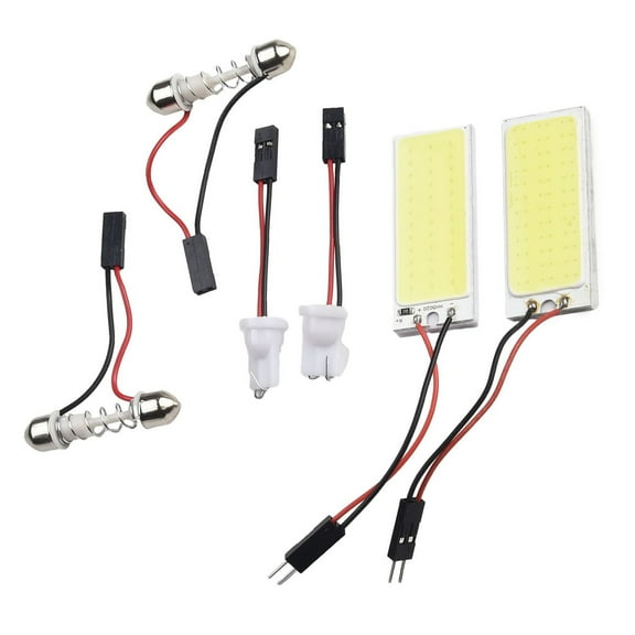 Coconut Ok Car interior Panel Lamp 12V Car interior Light Auto interior Reading Bulb Xenon Hid White 36 Cob Led Dome Map Light Bulbs Bright