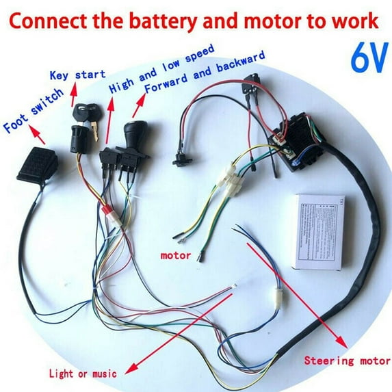 Coconut Ok Diy Wire Switch Receiver Rc Kit Modified Of Kids Electric Car,RX18 6V