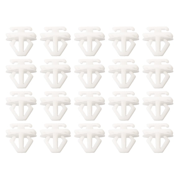 Coconut Ok Fitment Front Grille Panel Clips for Expert X Front Grille Panel Clips Part Number X Plastic White X Collar Mm
