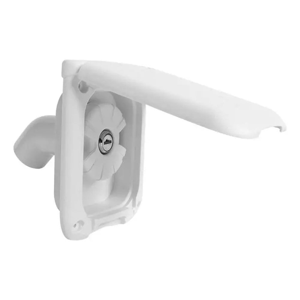 Coconut Ok Gravity inlet Rv Fresh Water Fill Hatch inlet Filter with Magnetic Cover,White