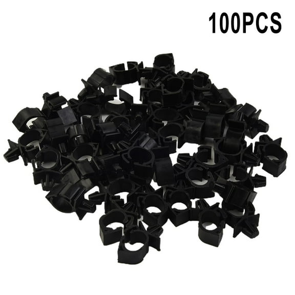 Coconut Ok High-Quality Fasteners Car Wiring Harness Route Fixing Clip Wire Cable Parts Plastic Tie Wrap Clamp 100Pcs/Set