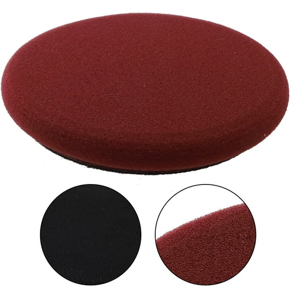 Coconut Ok Polishing Sponge Disc Coarse, Medium and Fine Vibration Polishing Machine Grinding Polishing Wheel Car Waxing Paint Scratch 5.5,Red
