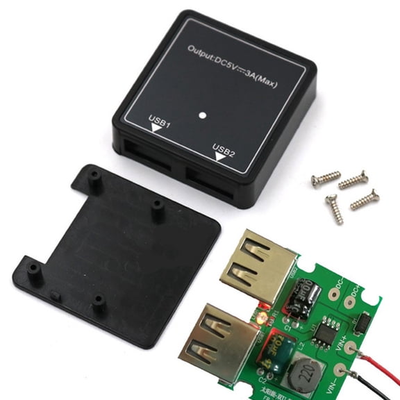 Coconut Ok Single/Dual Usb Solar Panel Voltage Regulator Power Voltage Controller 5V 2A/3A,Dual USB