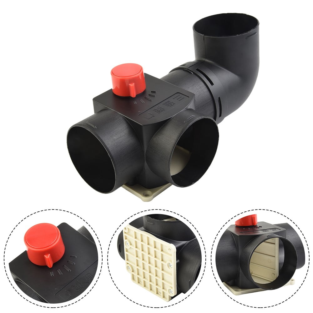 Coconut Ok T Branch Air Vent Ducting for 75Mm Diameter Ducting Plastic Black Diesel Heater Black Outlet Vent Hose Clip Replace-Part