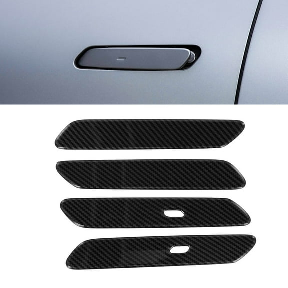 Coconut Ok Transform Your for Kia Ev6 (22 23) with Elegant Carbon Fiber Door Handles Scratch Resistant and Protective Design