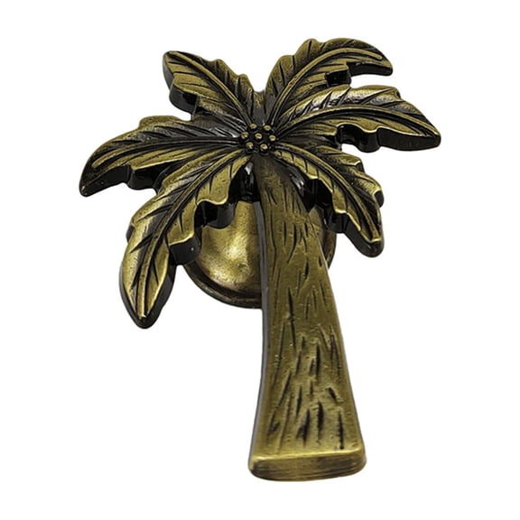 Coconut Palm Cabinet Knobs Drawer Decorative Metal Alloy Coconut Palm Knob Pulls