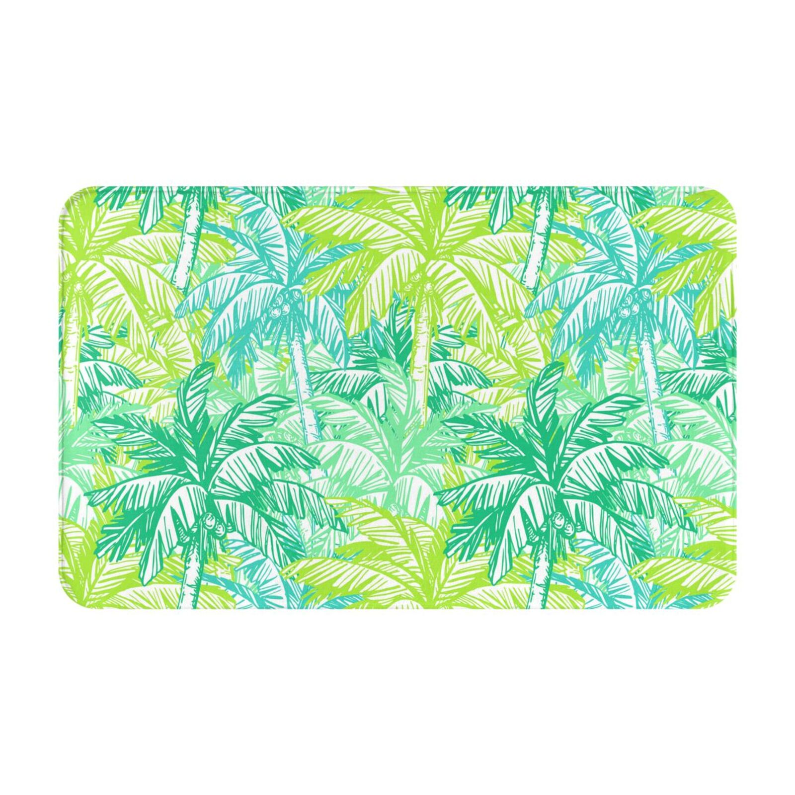 Coconut Palm Trees Bathroom Rugs NonSlip Super Absorbent Bath Mat Dirt