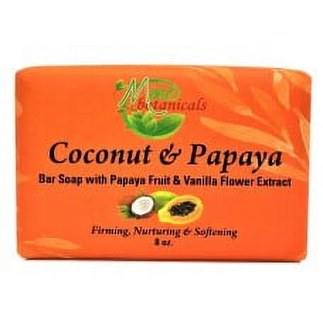 Coconut & Papaya Bar Soap with papaya fruit & vanilla flower extract