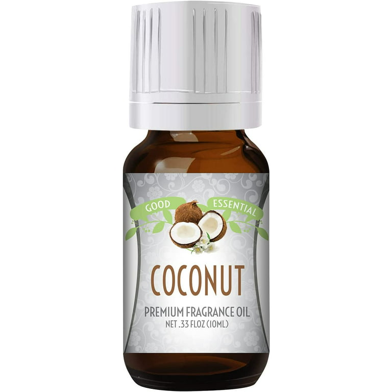 Coconut Scented Oil by Good Essential (premium Grade Fragrance Oil) - Perfect for Aromatherapy Soaps Candles Slime Lotions and More!