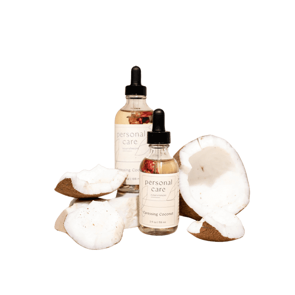 Coconut Flavored Intimate Body Oil for Women – Natural Edible Aromatherapy Moisturizing Oil with Organic Ingredients – Hydrating & Scented Skin Care Oil (2 oz)