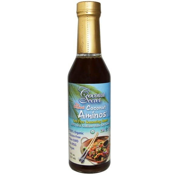 Coconut Secret Coconut Aminos Soy-Free Seasoning Sauce 8 fl. oz. Pack of 3